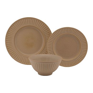 Mingle & Co. Fluted Rim 12-pc. Dinnerware Set