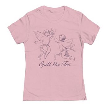 Junior's Grayson Threads by Tai Apparel Spill Tea Graphic Tee