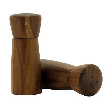 Mingle & Co. Wooden Salt Shaker & Pepper Grinder