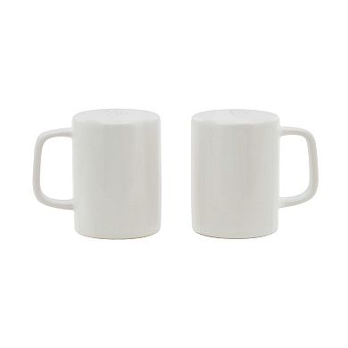 Mingle & Co. 2-Piece Whiteware Salt & Pepper Set