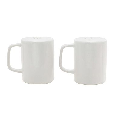 Mingle & Co. 2-Piece Whiteware Salt & Pepper Set