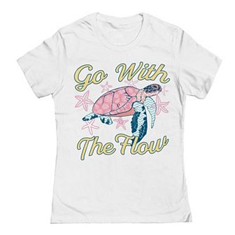 Junior's Grayson Threads by Tai Apparel Go With The Flow Graphic Tee