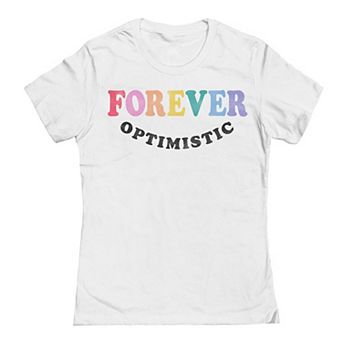 Junior's Grayson Threads by Tai Apparel Forever Optimistic Graphic Tee