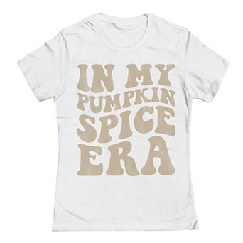 Junior's Grayson Threads by Tai Apparel Pumpkin Spice Era Tan Graphic Tee
