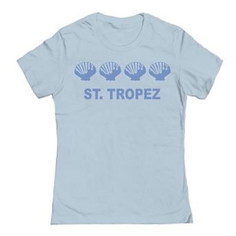 Junior's Grayson Threads by Tai Apparel St Tropez Shells Graphic Tee