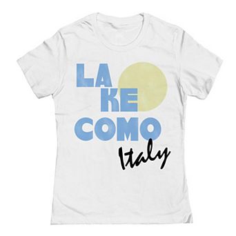 Junior's Grayson Threads by Tai Apparel Lake Como Italy Graphic Tee