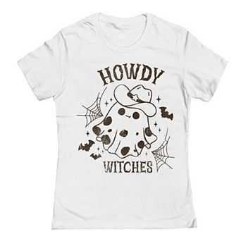 Junior's Grayson Threads by Tai Apparel Howdy Cowboy Ghost Graphic Tee