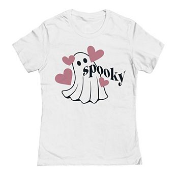Junior's Grayson Threads The Label Spooky Pink Ghost Graphic Tee