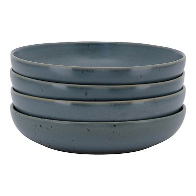 Mingle & Co. Sawyer Speckled Deep Plate Set of 4