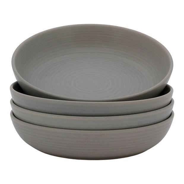 At Last&Co Lot.403 30 グレー Mingle & Co. Sawyer Deep Plate Set of 4