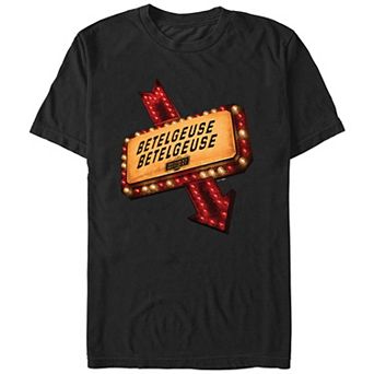 Men's Beetlejuice 2 Betelgeuse Marquee Sign Graphic Tee