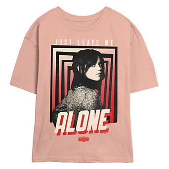 Juniors' Beetlejuice 2 Astrid Just Leave Me Alone Skimmer Graphic Tee