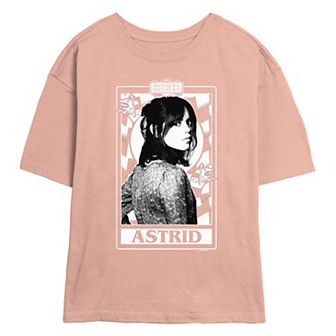 Juniors' Beetlejuice 2 Astrid Card Skimmer Graphic Tee