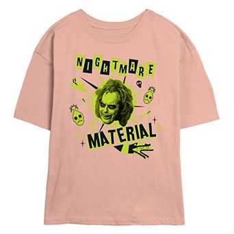 Juniors' Beetlejuice 2 Betelgeuse Nightmare Material Skimmer Graphic Tee