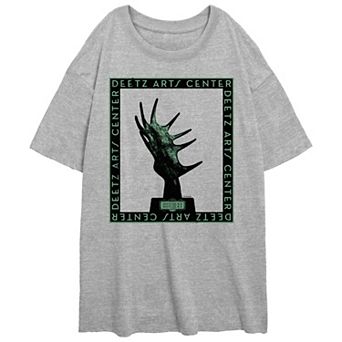 Juniors' Beetlejuice 2 Deetz Art Center Oversized Graphic Tee