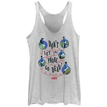 Juniors' Beetlejuice 2 Don't Let The Phone Go Dead Racerback Tank Top