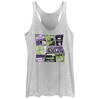 Juniors' Beetlejuice 2 Classified Ads Racerback Tank Top