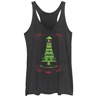Juniors' Beetlejuice 2 You're Cordially Invited Wedding Cake Invitation Racerback Tank Top