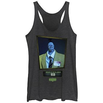 Juniors' Beetlejuice 2 Bob Employee Of The Millennium Racerback Tank Top
