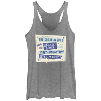 Juniors' Beetlejuice 2 The Great Beyond Pearly Gates Racerback Tank Top
