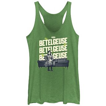 Juniors' Beetlejuice 2 Astrid On A Couch Racerback Tank Top