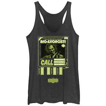 Juniors' Beetlejuice 2 Betelgeuse Just Call And Say My Name Three Times Racerback Tank Top