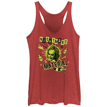 Juniors' Beetlejuice 2 Betelgeuse Nightmare Material Racerback Tank Top