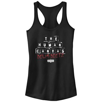 Juniors' Beetlejuice 2 The Human Canvas Racerback Tank Top