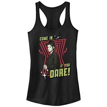Juniors' Beetlejuice 2 Lydia Deetz Come In If You Dare Racerback Tank Top