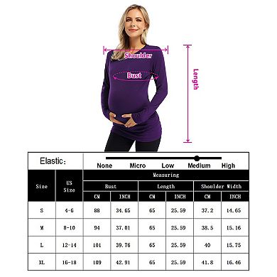 Maternity Shirts Women's V Neck Side Button Plus Size Tops For Women Maternity Plus Size Shirts