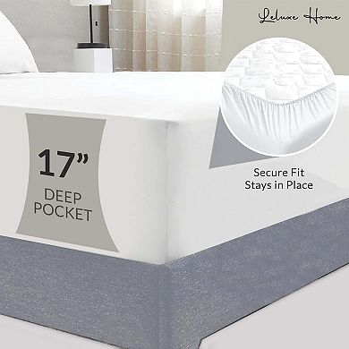 Leluxe Home 4 Piece Microfiber Bed Sheet Set Extra Soft And Wrinkle Free Set Of 4 With Deep Pockets