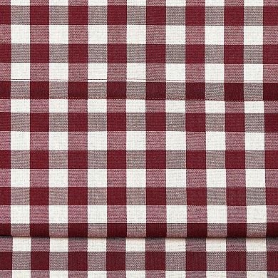 Kate Aurora Country Farmhouse Buffalo Check Plaid Gingham Single Window Curtain