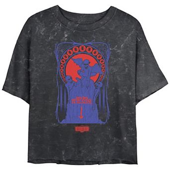 Juniors' Beetlejuice 2 Here Lies Betelgeuse Cropped Graphic Tee