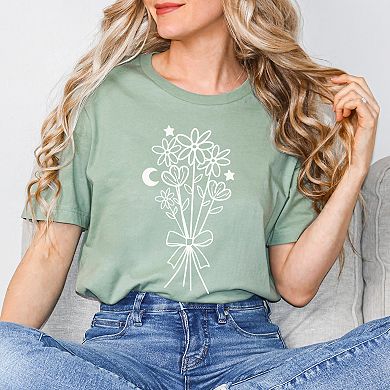 Bouquet With Ribbon Short Sleeve Graphic Tee