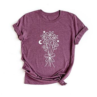 Bouquet With Ribbon Short Sleeve Graphic Tee