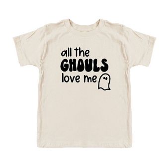 All The Ghouls Ghost Toddler Short Sleeve Graphic Tee