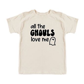All The Ghouls Ghost Toddler Short Sleeve Graphic Tee