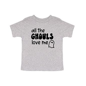 All The Ghouls Ghost Toddler Short Sleeve Graphic Tee