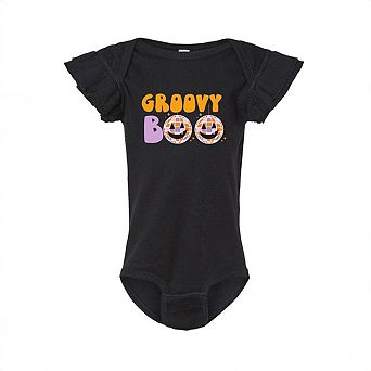 Groovy Boo Baby Flutter Sleeve Bodysuit