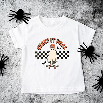 Creep It Real Skate Board Toddler Short Sleeve Graphic Tee