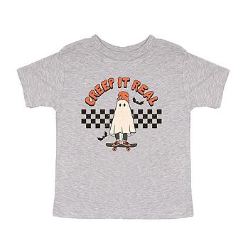 Creep It Real Skate Board Toddler Short Sleeve Graphic Tee