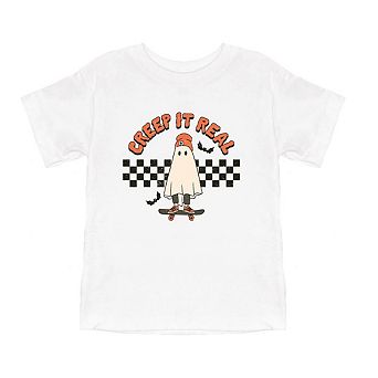 Creep It Real Skate Board Toddler Short Sleeve Graphic Tee