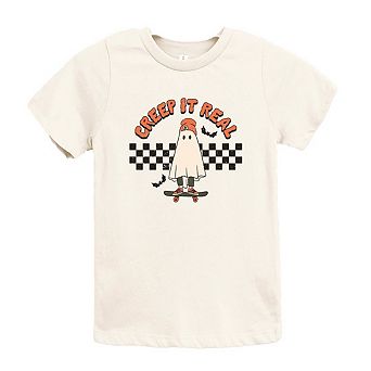 Creep It Real Skate Board Youth Short Sleeve Graphic Tee