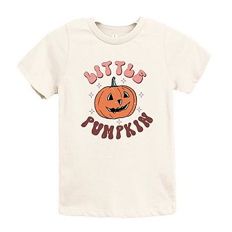 Little Pumpkin Retro Youth Short Sleeve Graphic Tee