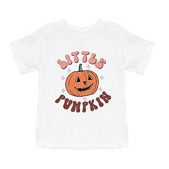 Little Pumpkin Retro Youth Short Sleeve Graphic Tee