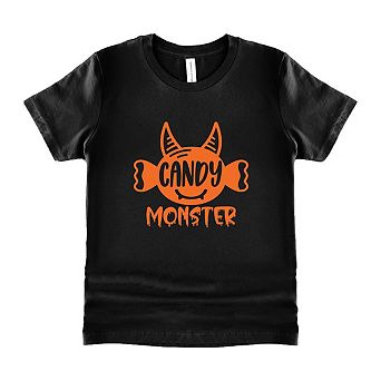 Candy Monster Horns Toddler Short Sleeve Graphic Tee