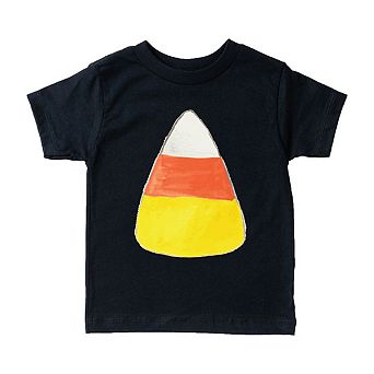Watercolor Candy Corn Toddler Short Sleeve Graphic Tee