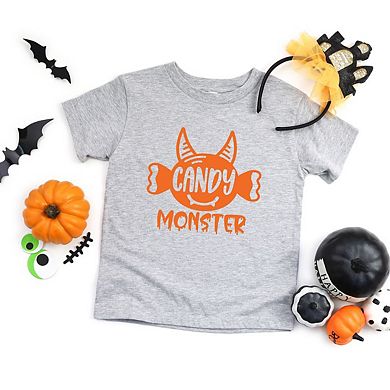 Candy Monster Horns Youth Short Sleeve Graphic Tee
