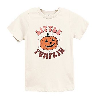 Little Pumpkin Retro Toddler Short Sleeve Graphic Tee