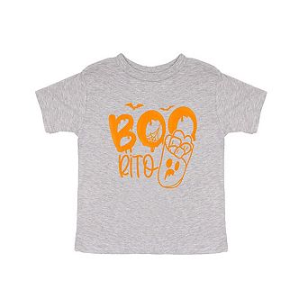 Boorito Raised Print Toddler Short Sleeve Graphic Tee